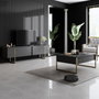 Hanah Home Luxe Mesa de Centro Antracita y Dorado